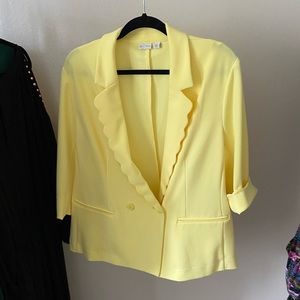 Pale Yellow Blazer